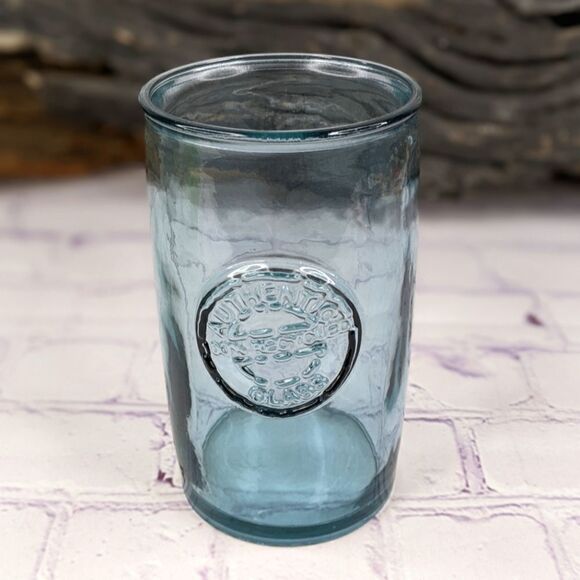 Authentic 100% Recycled Blue Glass - Picture 1 of 5